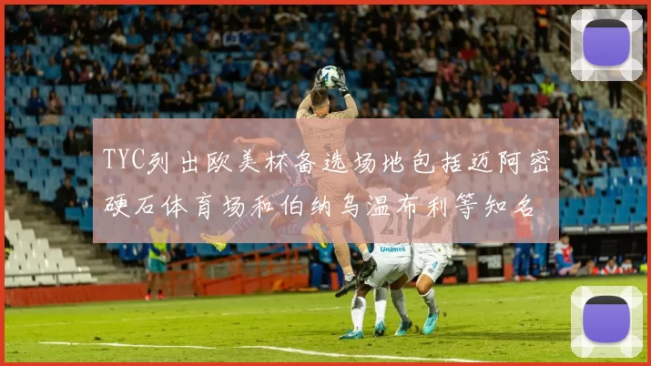 TYC列出欧美杯备选场地包括迈阿密硬石体育场和伯纳乌温布利等知名场馆